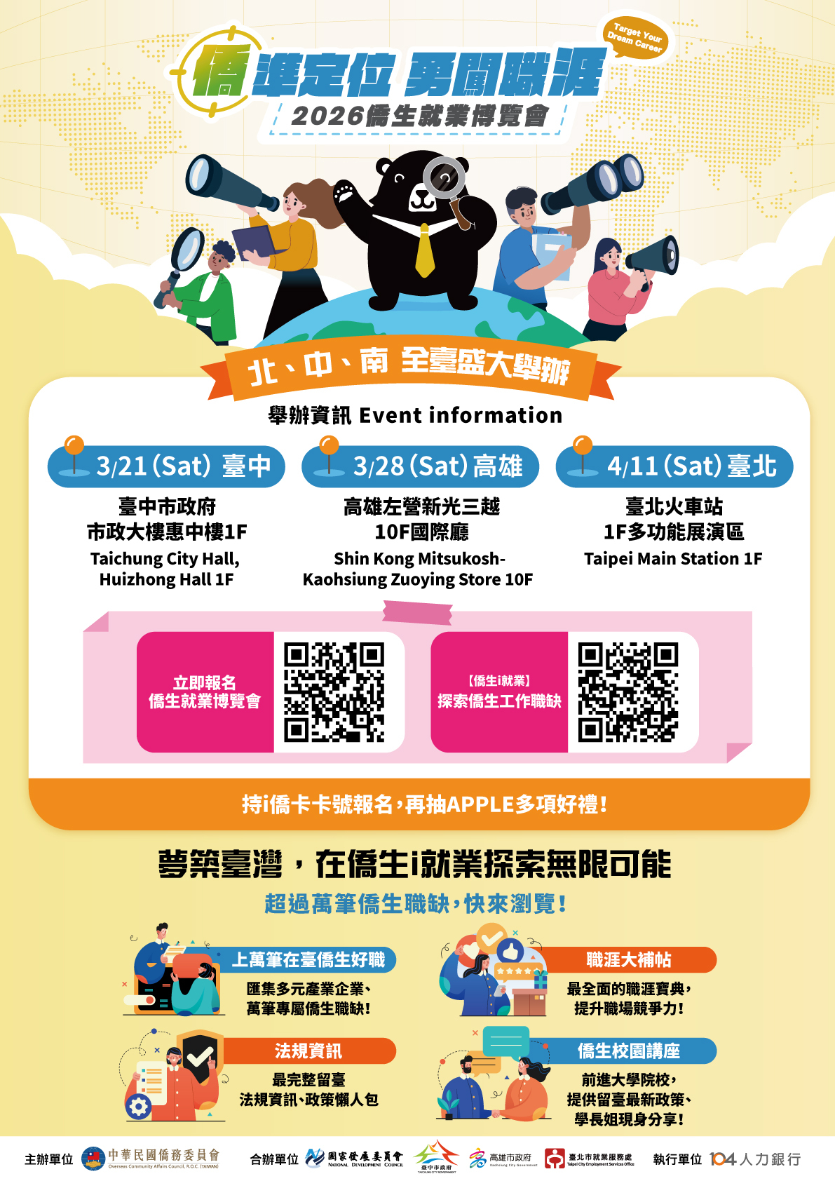 2026僑生就業博覽會海報